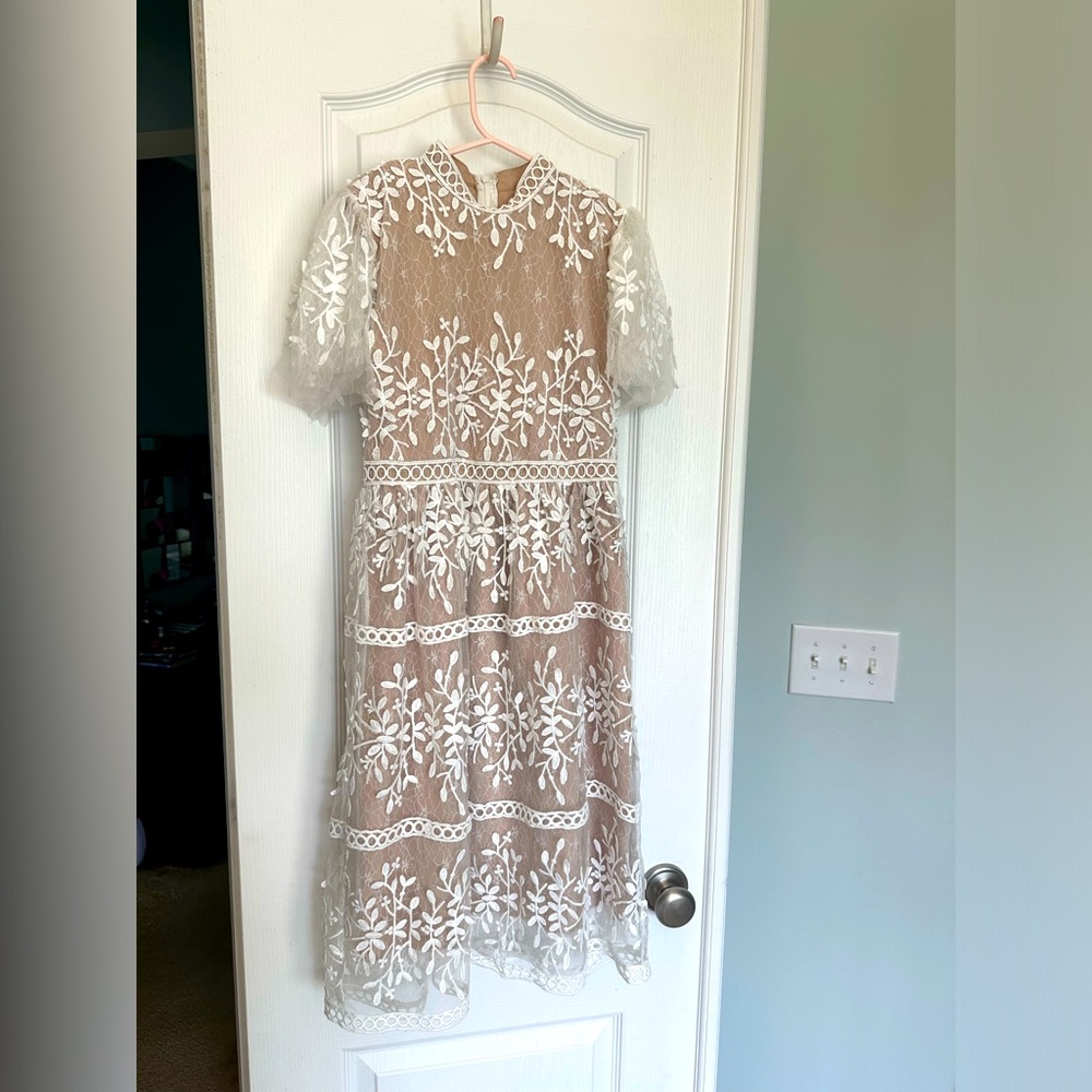 MINI SICILY DRESS WITH FLUTTER SLEEVES Size 9/10